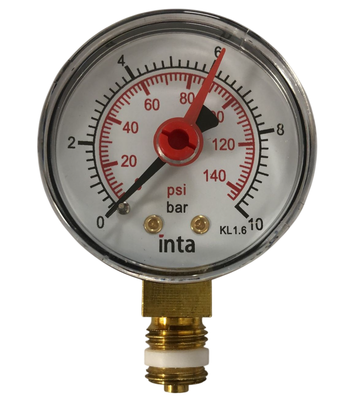 Inta 10 Bar Gauge (Bottom Connection) 1/4