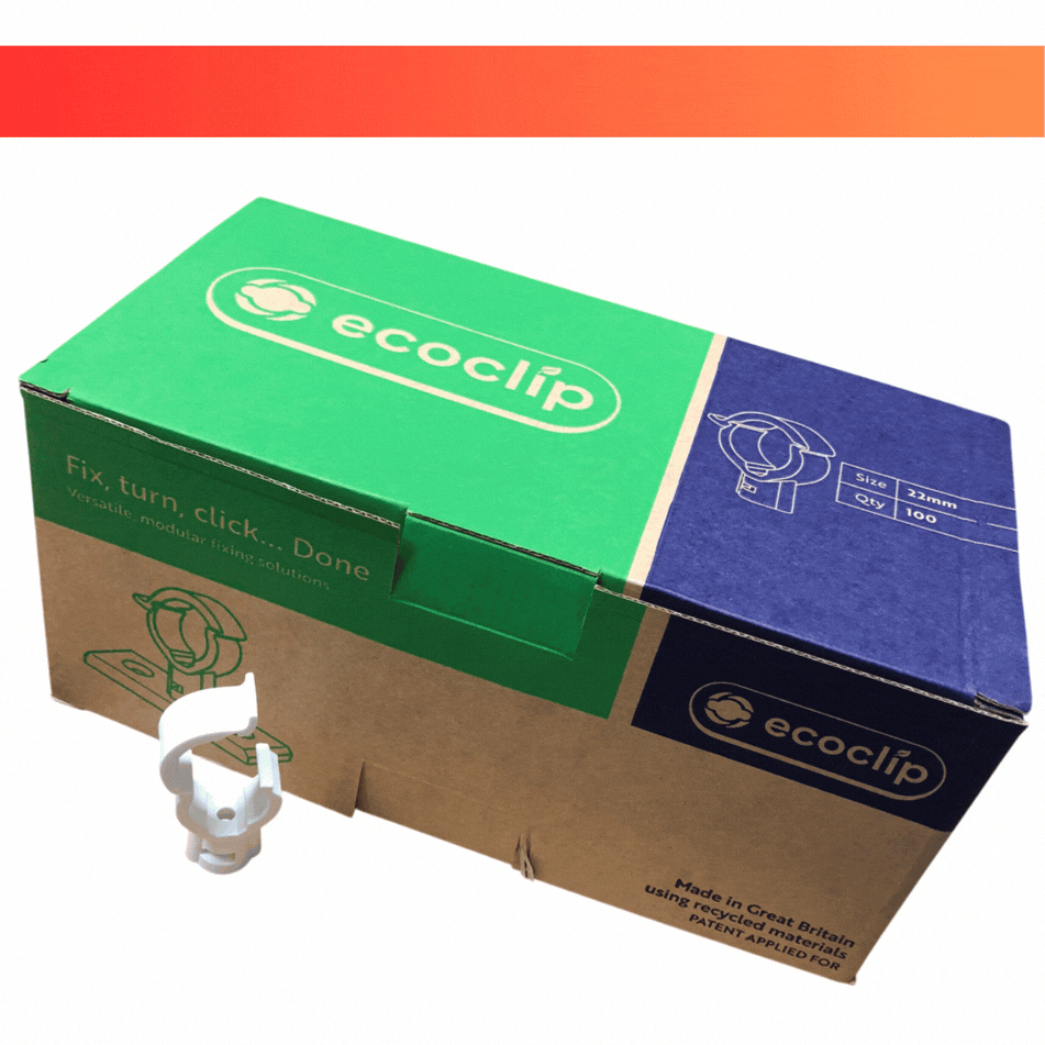 Ecoclip Camlock Pipe Clip White (Eco Clip)