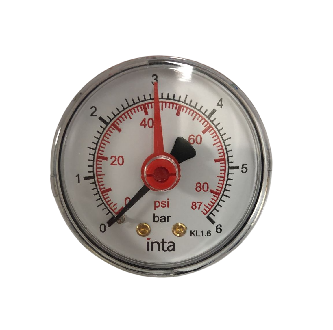 Inta 6 Bar Gauge (Back Connection) 1/4