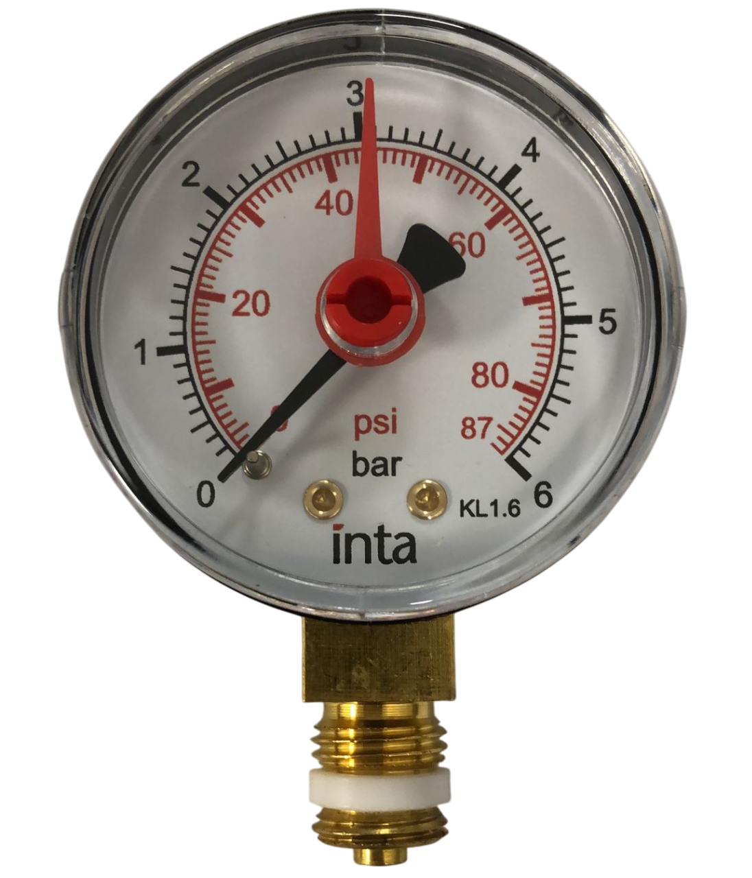 Inta 6 Bar Gauge (Bottom Connection) 1/4