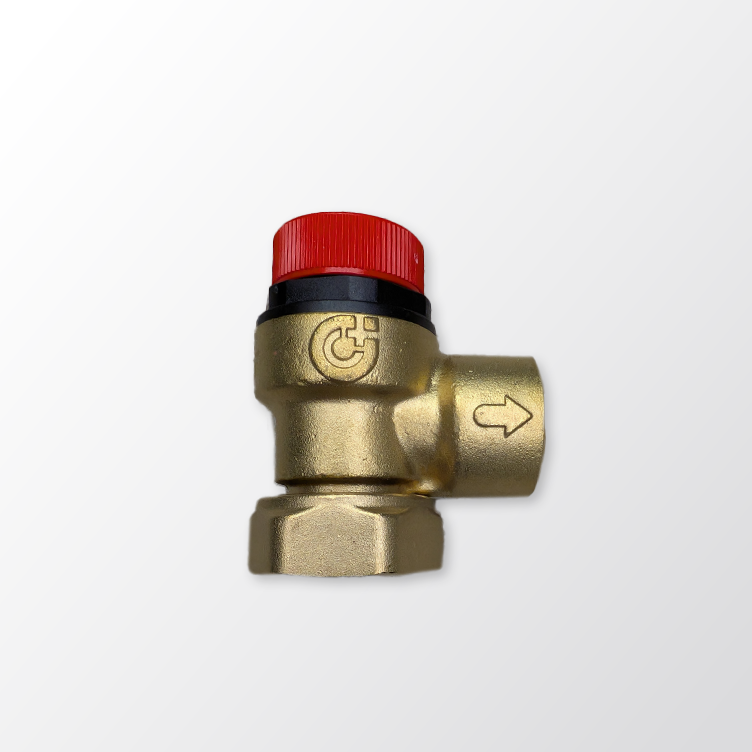 311501 Caleffi – 6 Bar Pressure Relief Valve 3/4″ Loose Nut to 1/2″ BSP