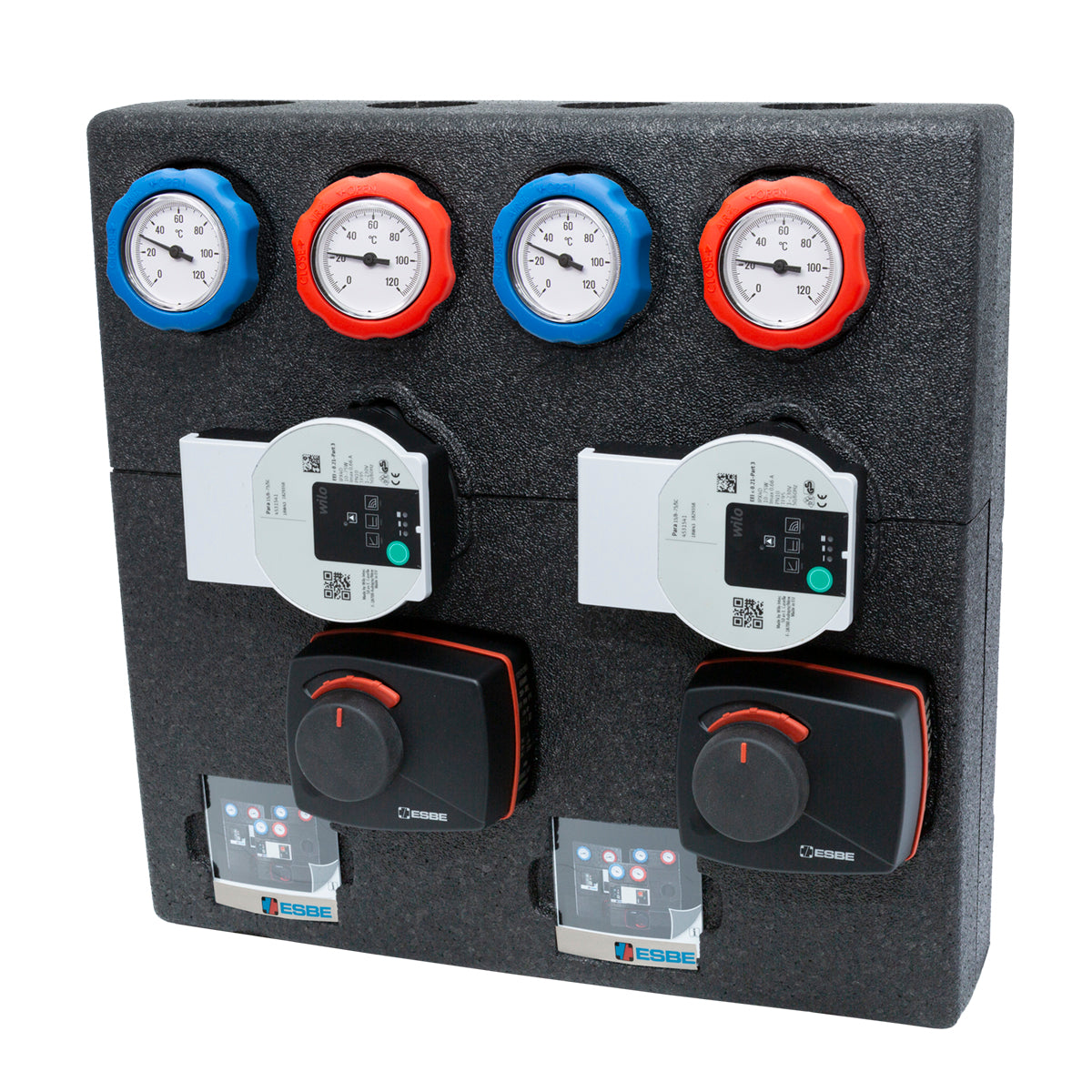 ESBE Double Circulation Unit, Direct/Mixing Function