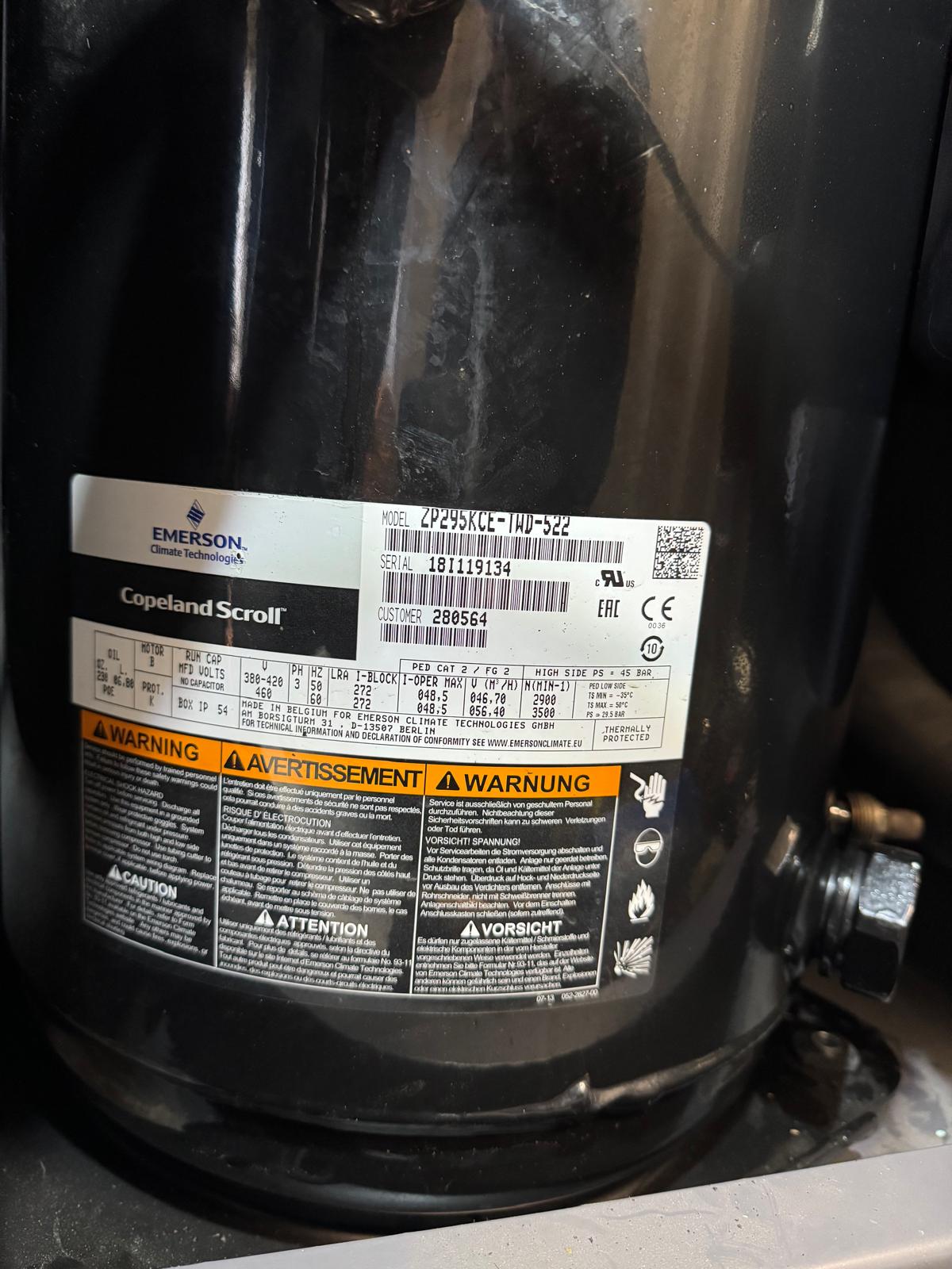 Copeland Scroll - ZP295KCE TWD