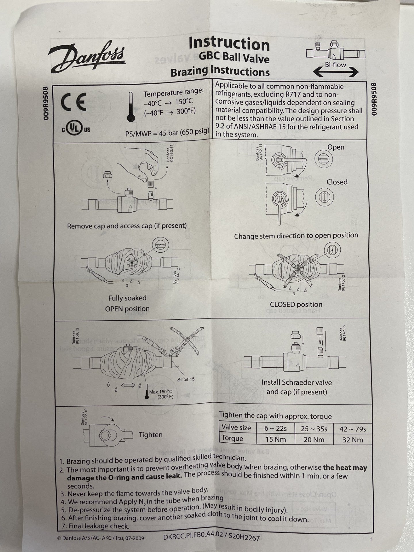 Danfoss Ball Valve 1-1/8