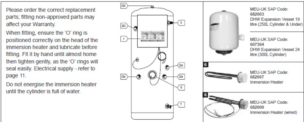 Mitsubishi Immersion Heater 6
