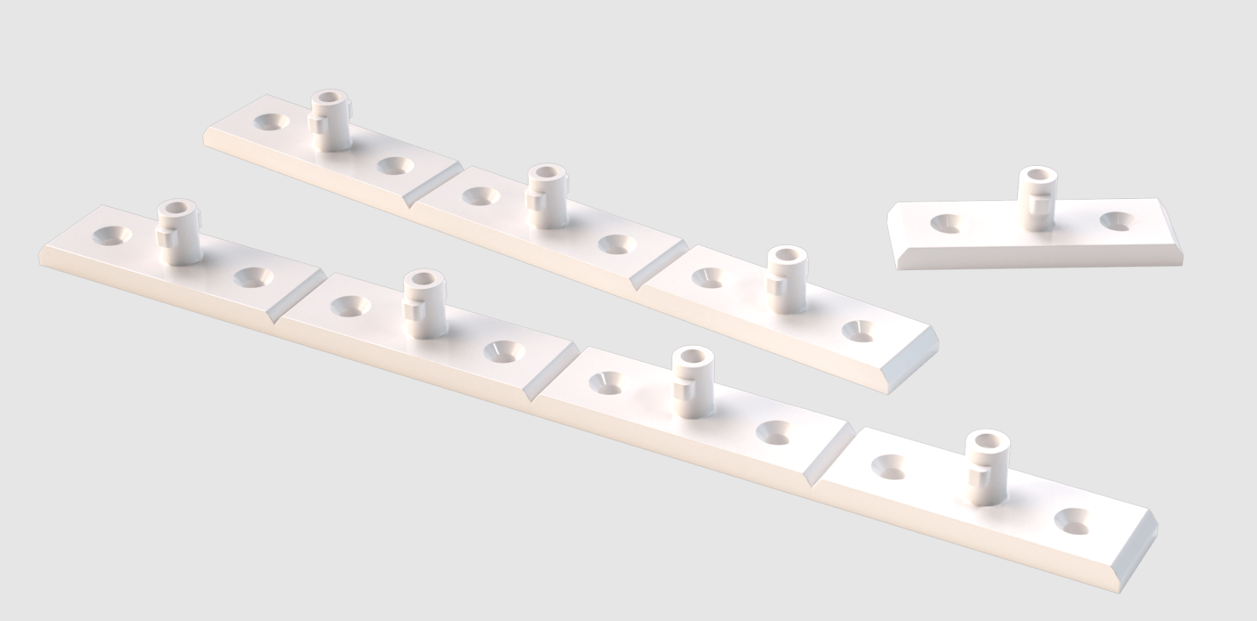 Ecoclip baseplate in white