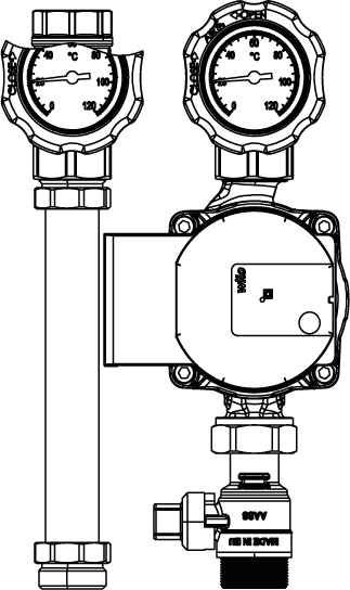 ESBE GDA300 Circulation Unit, Direct Supply - 61005200