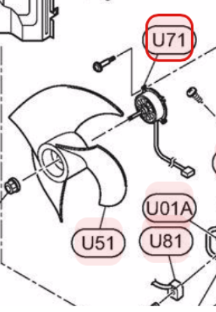 Hitachi Fan Motor - P31888