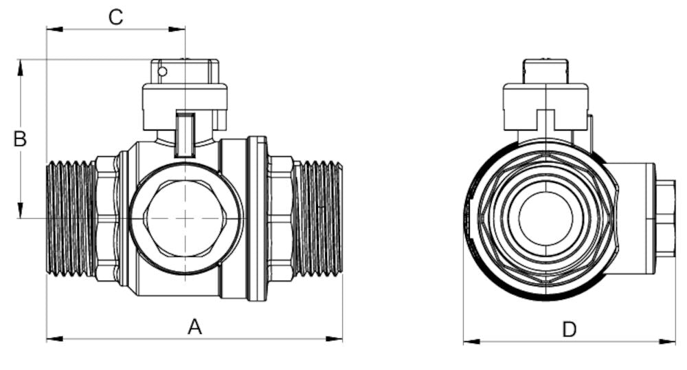 LK 522 Filter Ball Valve without Handle