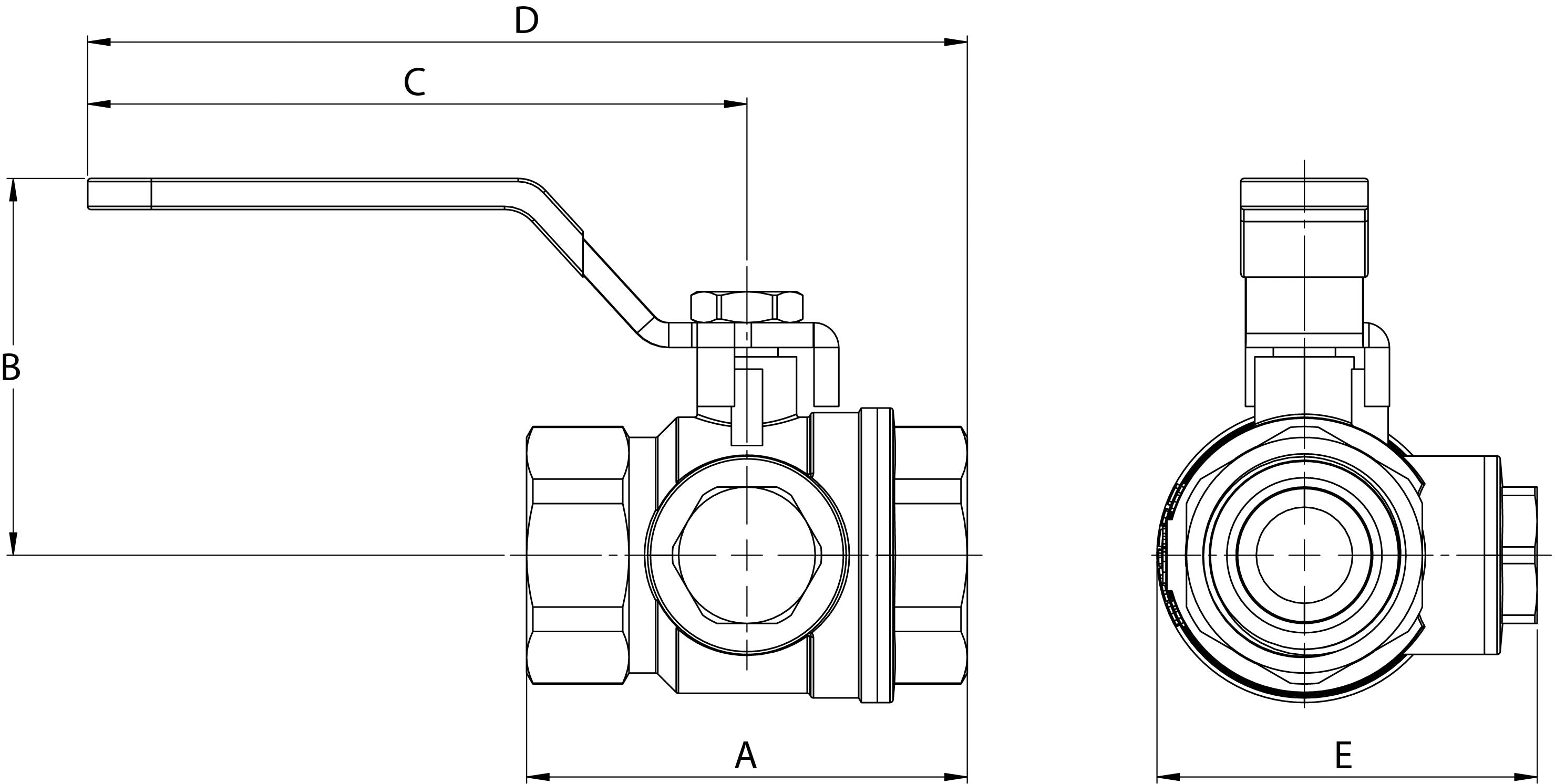 LK 522 Filter Ball Valve