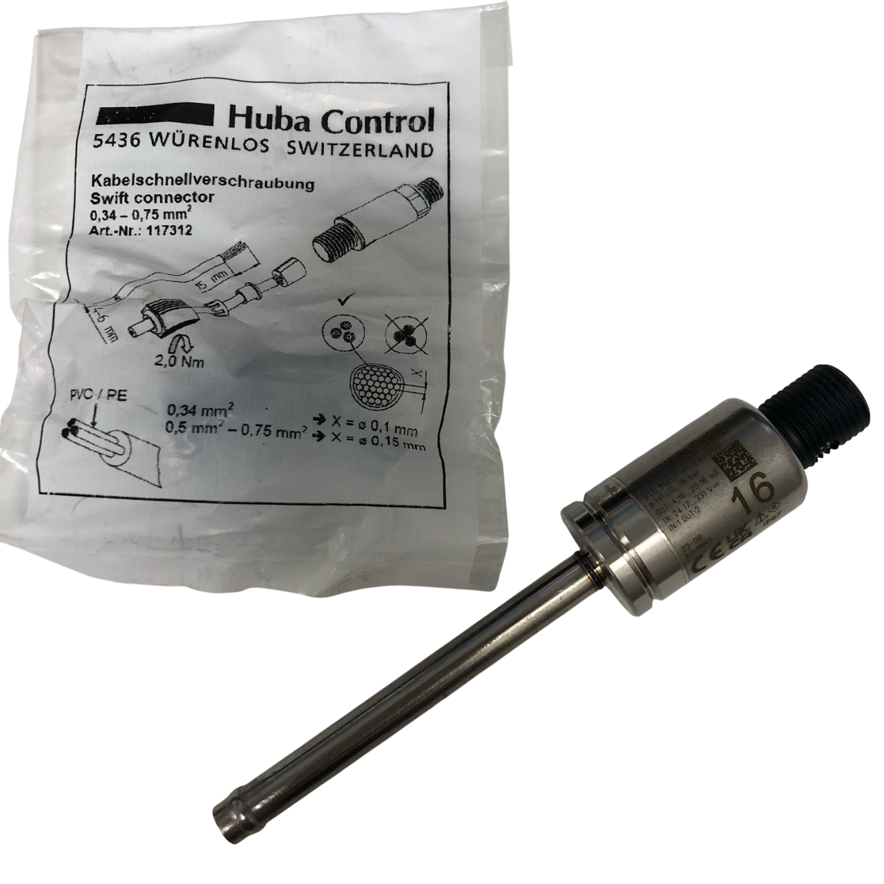 284888 Stiebel Eltron Press. Sens. 0-16bar / 4-20mA solder con