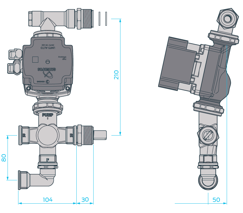 UFHC960001 RWC UFH HEAT PUMP PACK