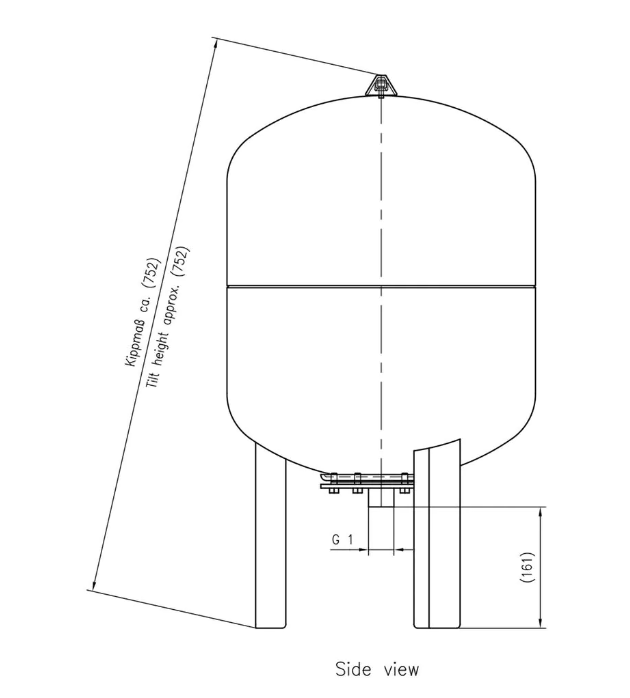 Reflex 60 Litre DE Potable Water Expansion Vessel - 7306400