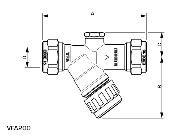ESBE VFA203 36301100 Check Valve