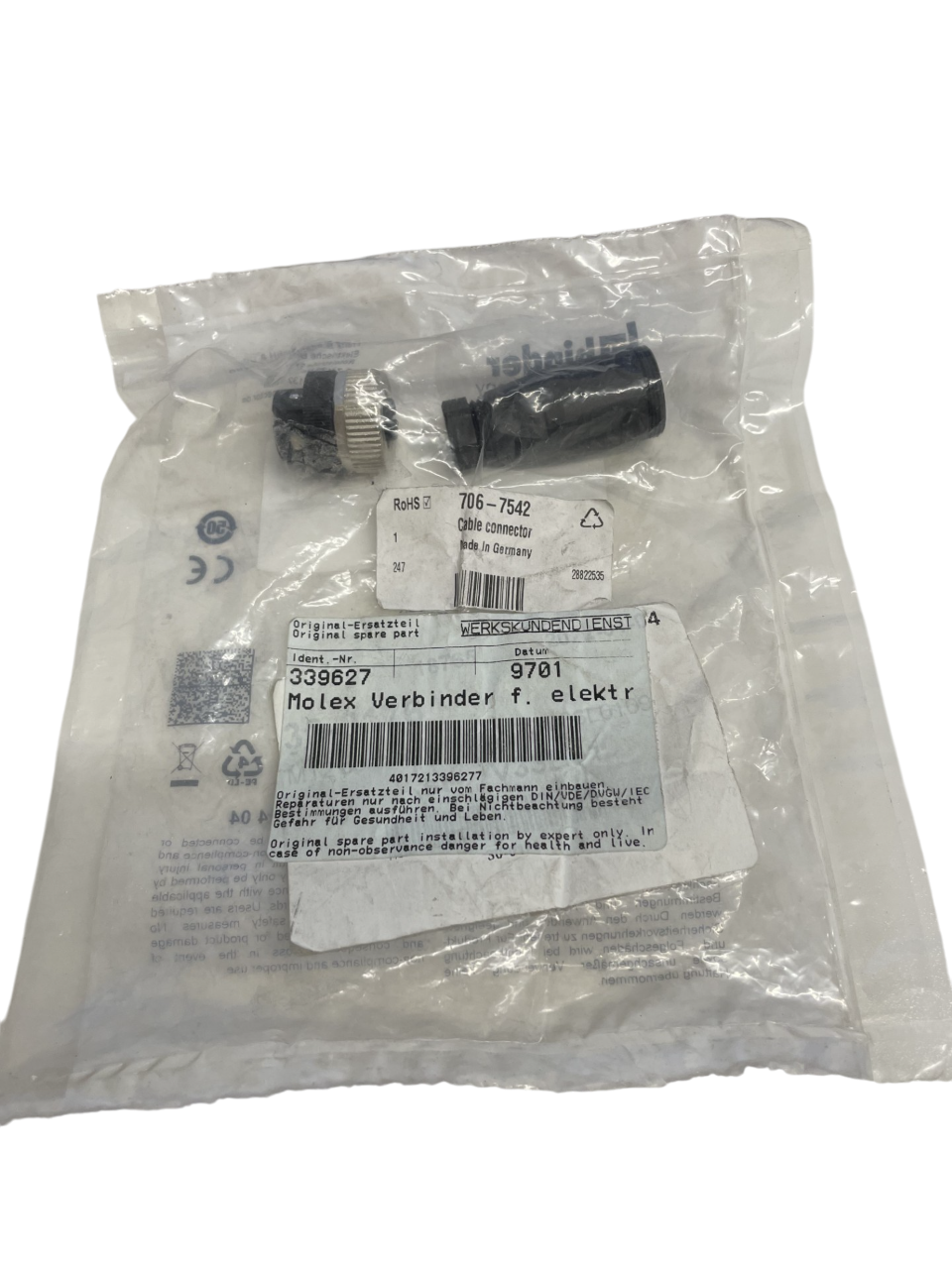 Stiebel Eltron / Thermia - Molex Female 4P Screw Connector - 086L6109