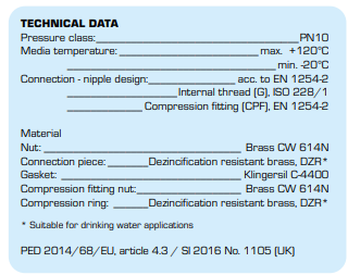 ESBE Technical Data KCD300