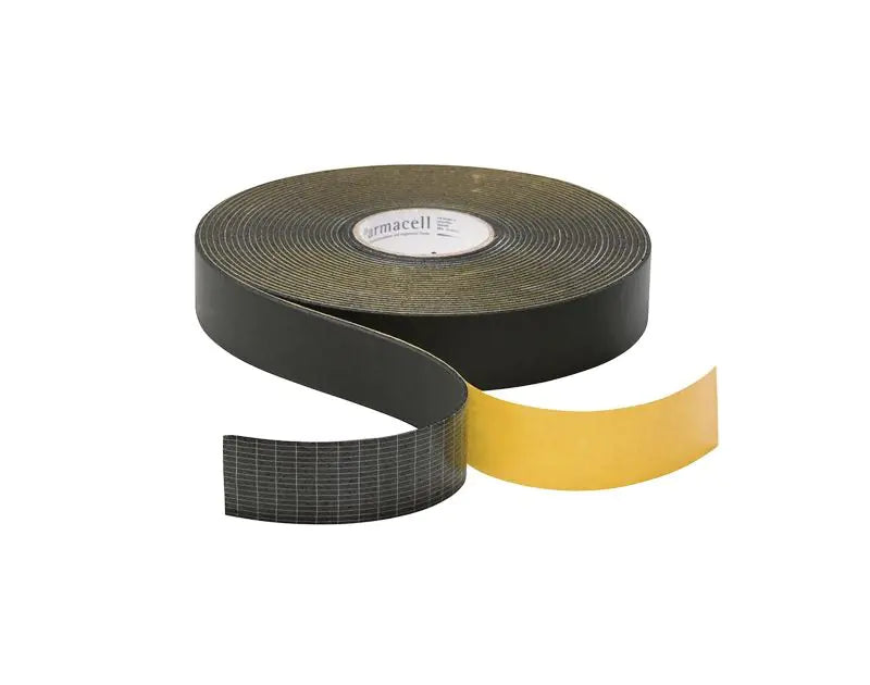 Pipe Insulation Lagging Tape 50mm x 3mm x 15m Black Foam Class O