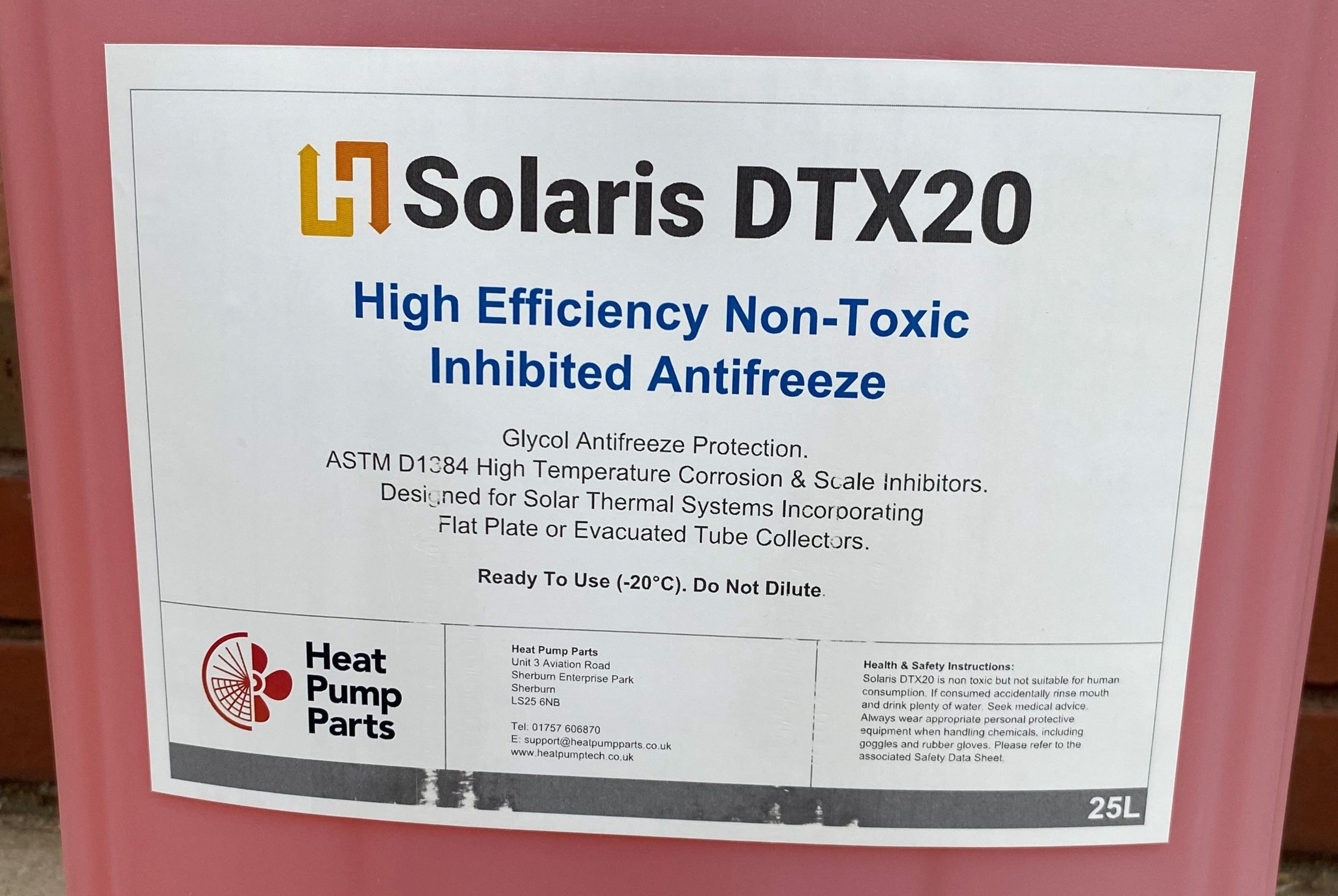 Solar Thermal Heat Transfer Fluid with Antifreeze 25L