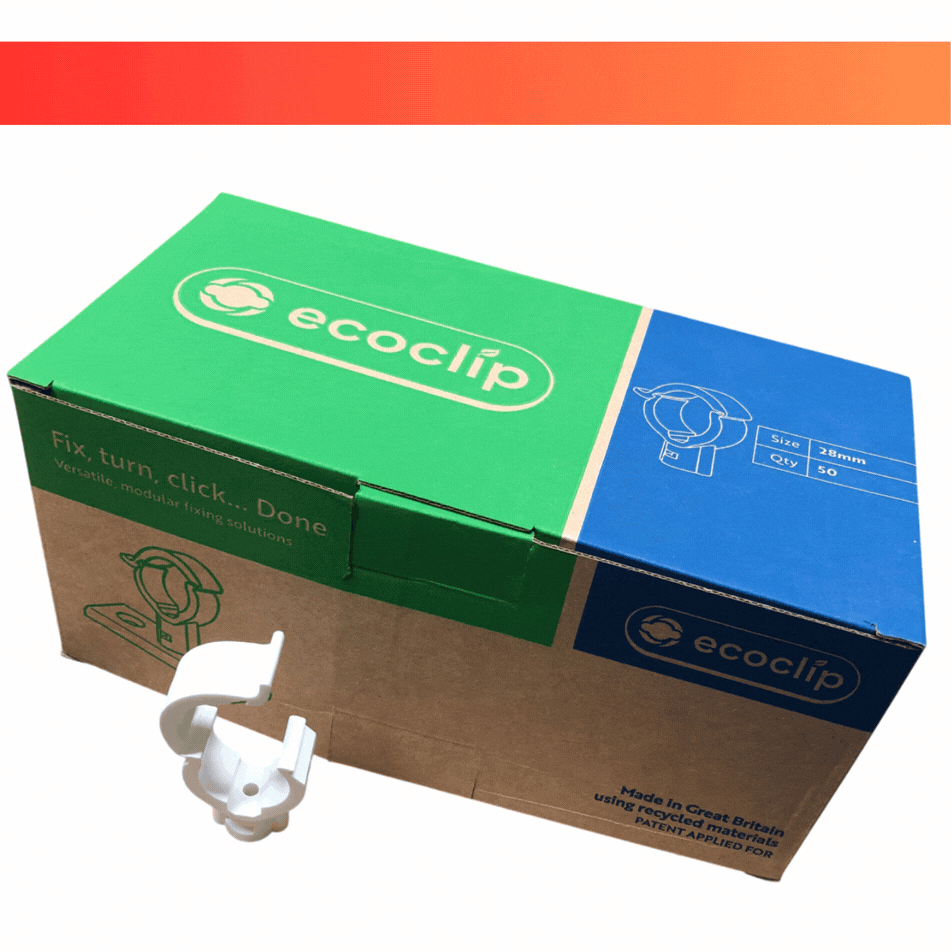 Ecoclip Camlock Pipe Clip White (Eco Clip)