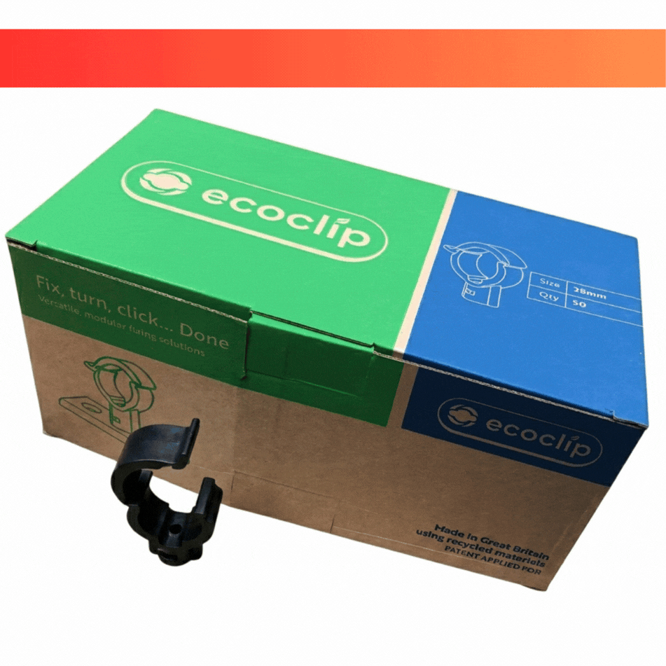 Ecoclip Camlock Pipe Clip Black (Eco Clip)