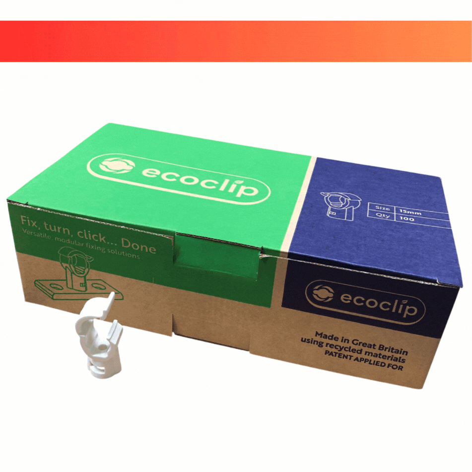 Ecoclip Camlock Pipe Clip White (Eco Clip)