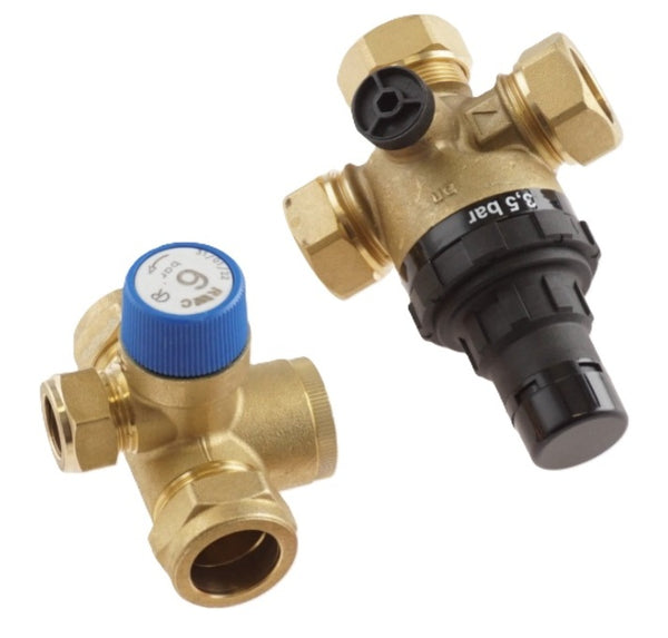 NIBE Cold Water Inlet + Pressure Reducing Valve - 524277 – Heat Pump Parts