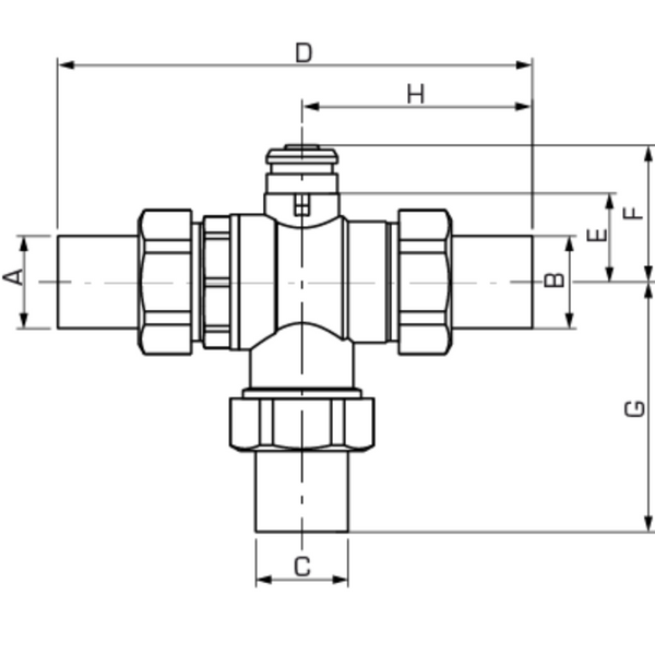 Esbe Adapter ESBE Motorized Ball Valve - MBA132 External Thread with Adapters - 431 ...