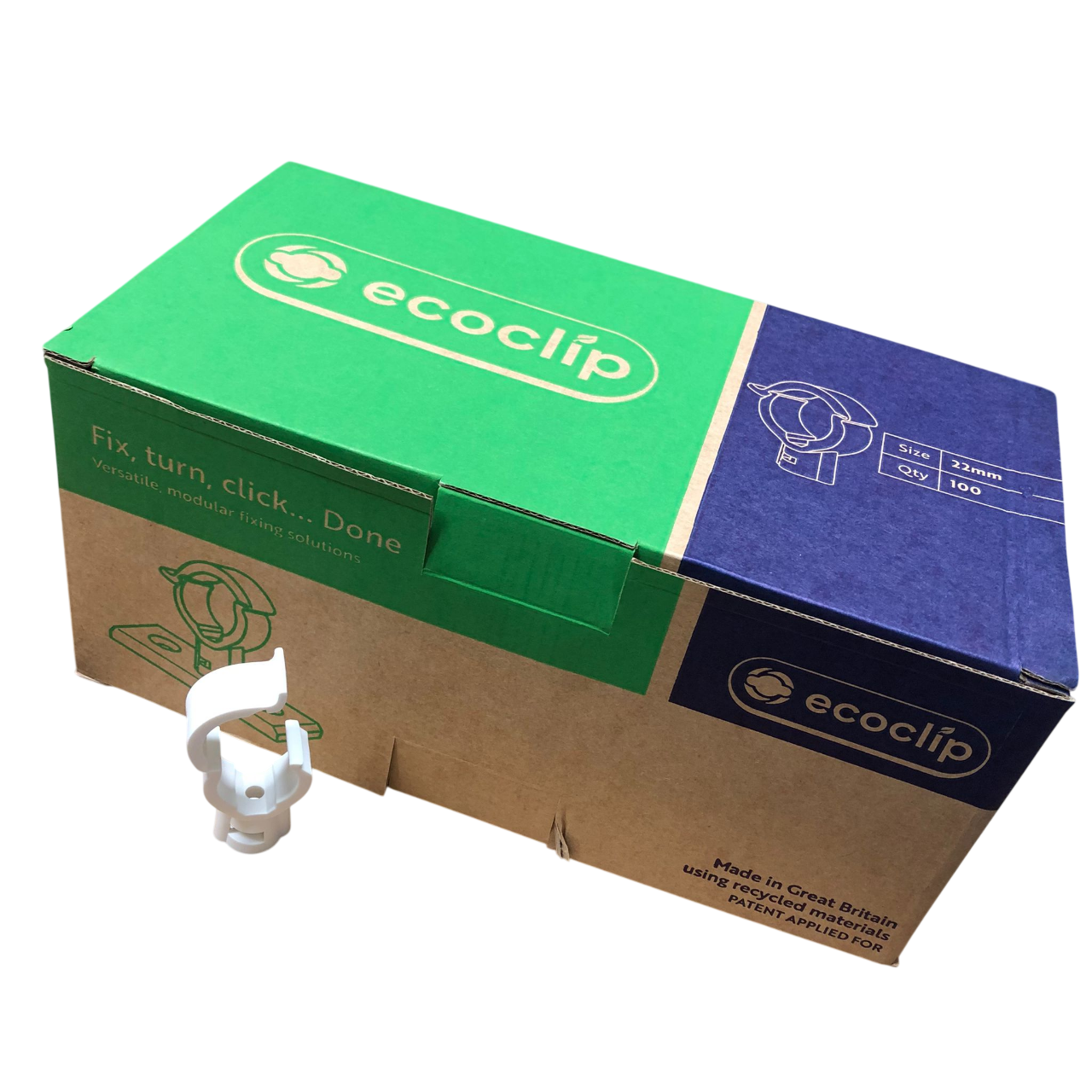 Ecoclip Camlock Pipe Clip White (Eco Clip)