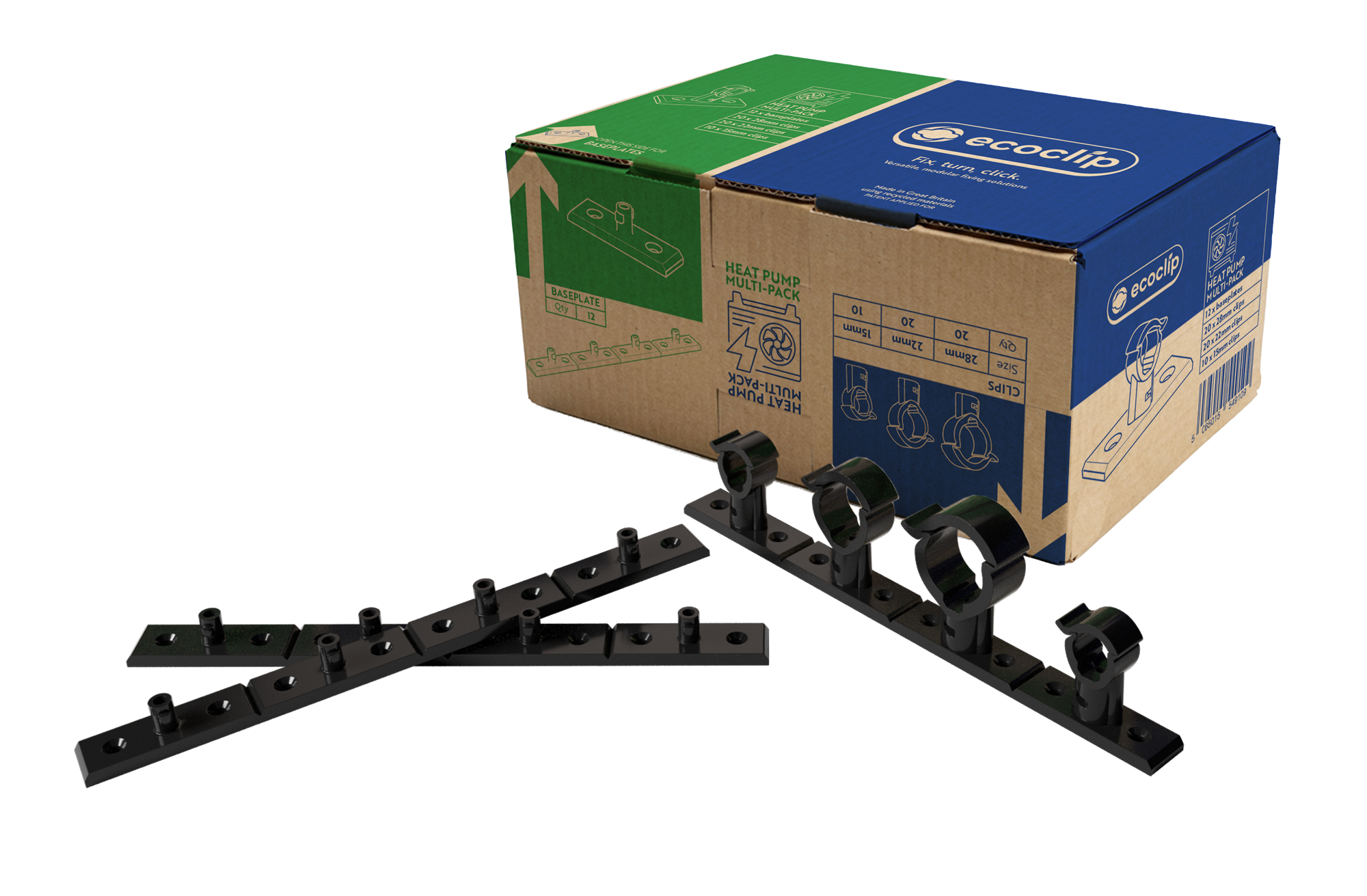 Ecoclip Heat Pump Multi Pack - Black (Eco Clip)