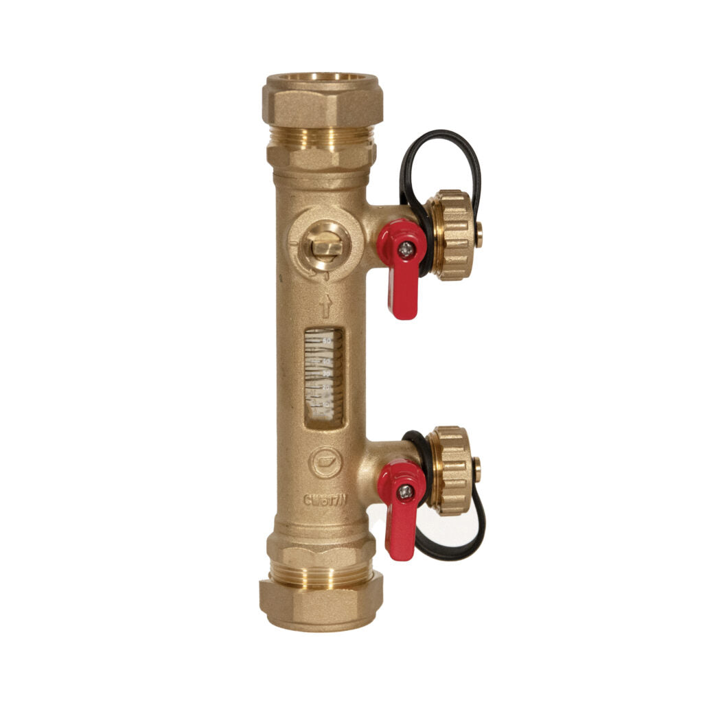 Inta 28mm Flow Balancing Valve With Fill And Flush - INFBV28