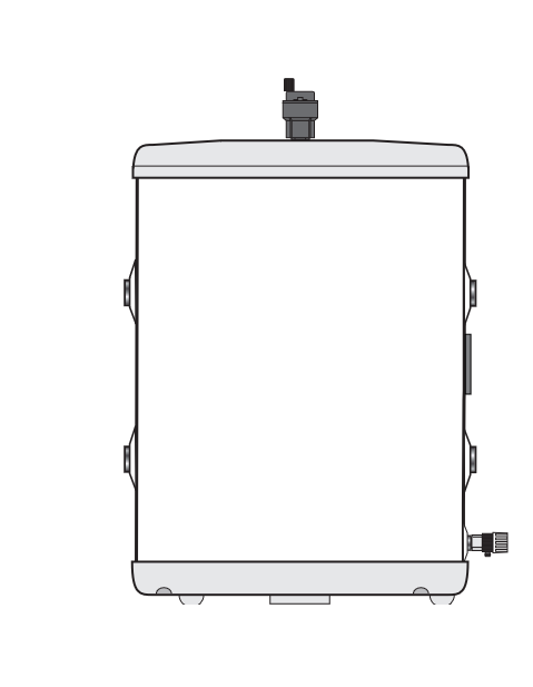 Panasonic 50L Buffer Tank including Automatic Air Vent - PAW-BTANK50L-2